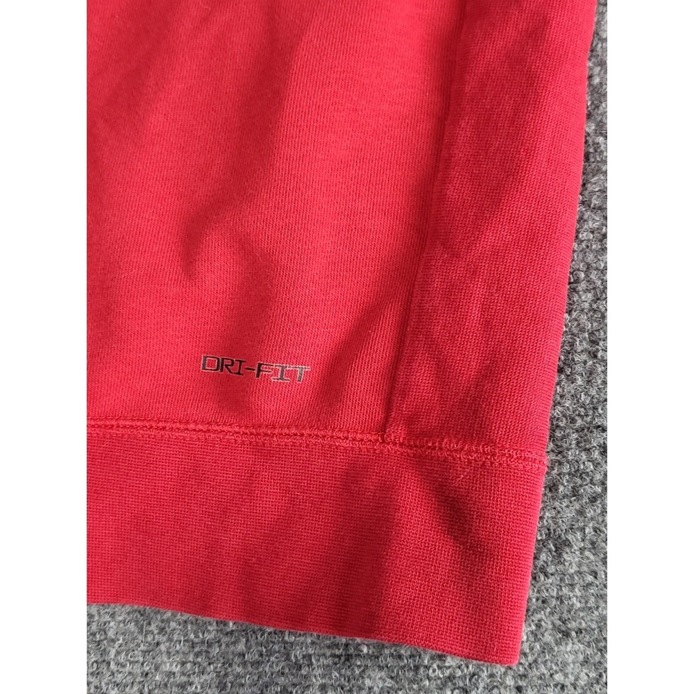 Jordan Pullover Hoodie Dri-FIT Sweatshirt Athletic Gym Training Red Men Sz M - Picture 5 of 10
